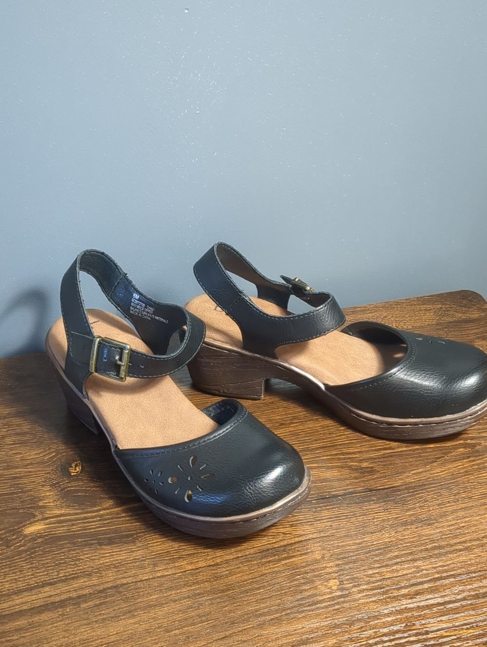 Whimsigoth b.o.c. Born Concept Natasha Black Platform Clog Mary Janes 6M